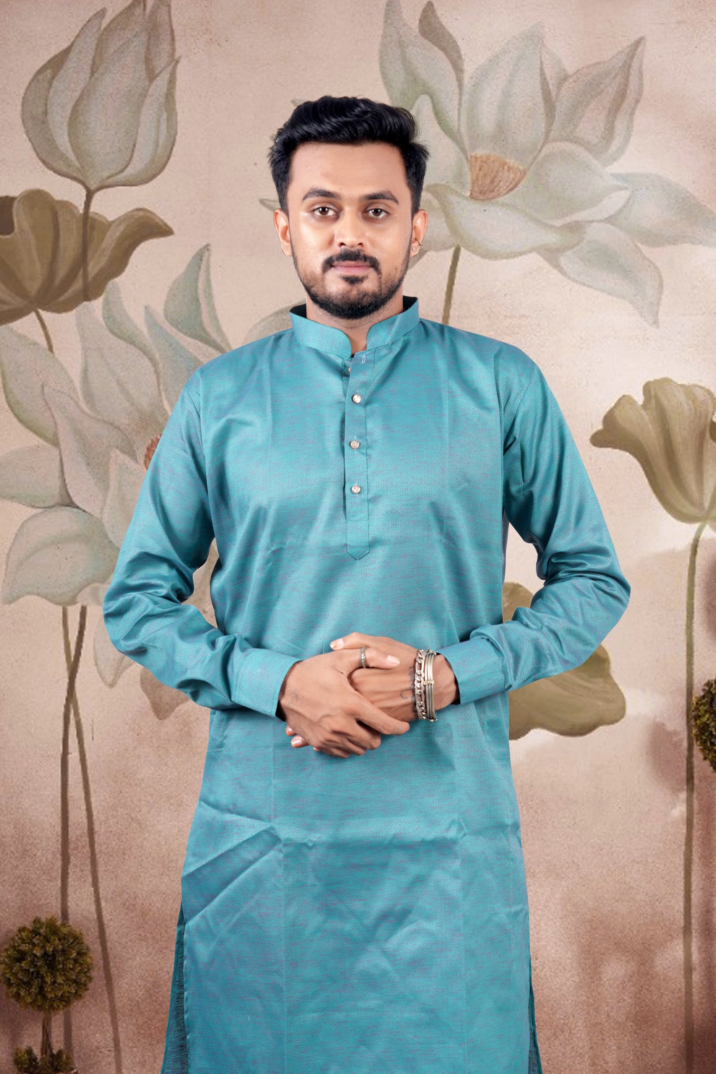 Rama Solid Cotton Kurta