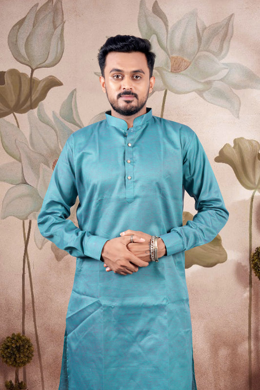 Rama Solid Cotton Kurta