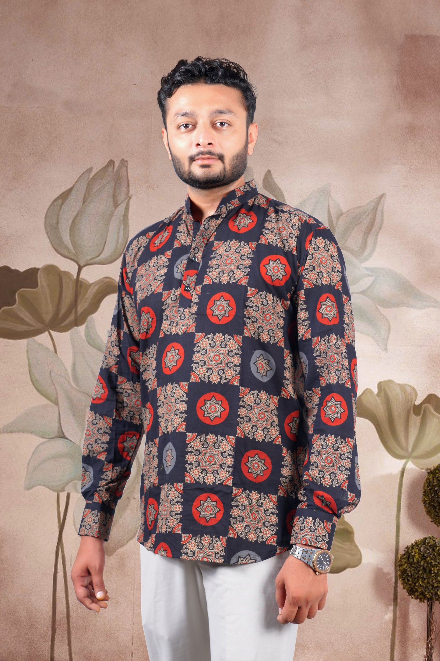 Rajasthani Block Print Cotton Short Kurta