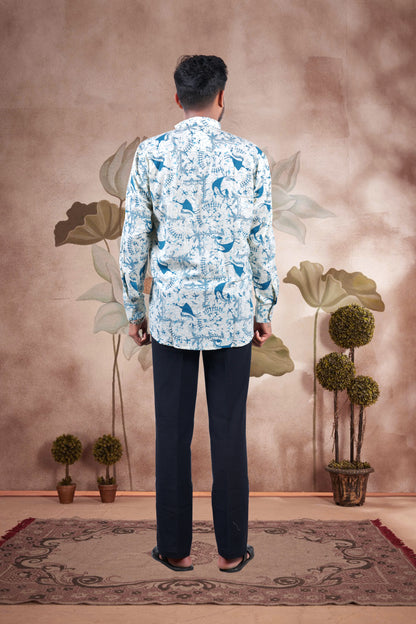 Warli Print Cotton Short Kurta